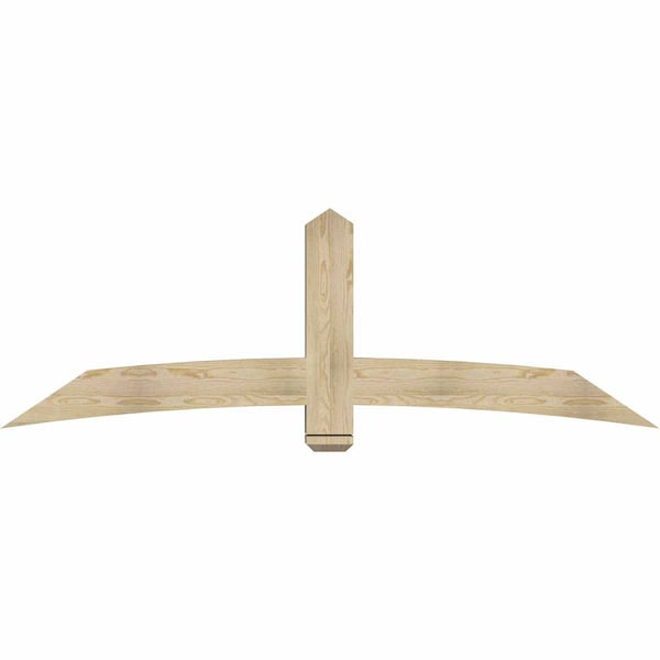 Ekena Millwork Bellingham Rough Sawn Timber Gable Bracket, Douglas Fir, 84"W x 28"H x 6"D x 6"F, 8/12 Pitch GBW084X28X0606BEL00RDF - main